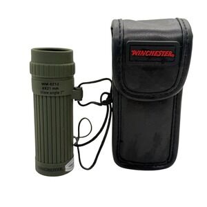 VTG Winchester WM-8210 8x21 Monocular Scope w Case & Strap Hunting Optics Green